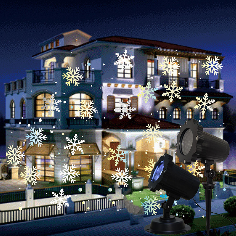 LED Snowfall Snowflake Christmas Laser Light Projector - Image 10