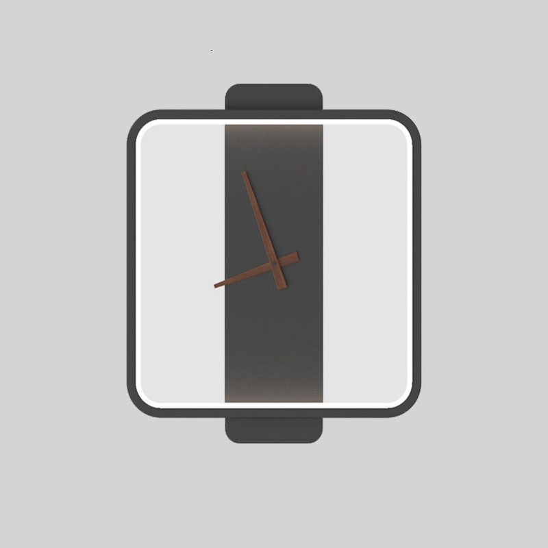 Nordic Wall Lamp Bedroom Bedside Lamp Clock Modeling Lamp - Image 3